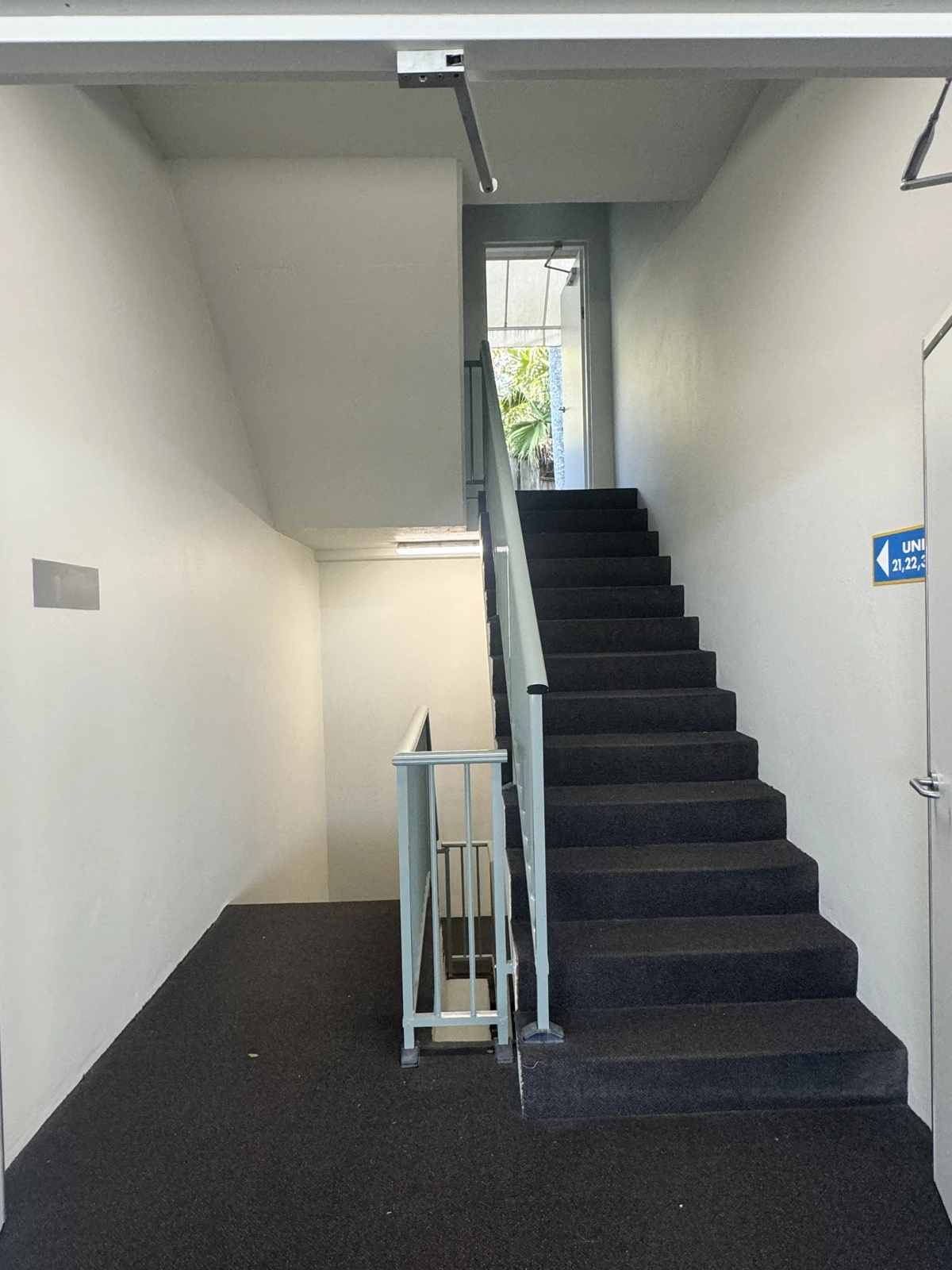 Shared stairwell at Avoca Palms Resort
